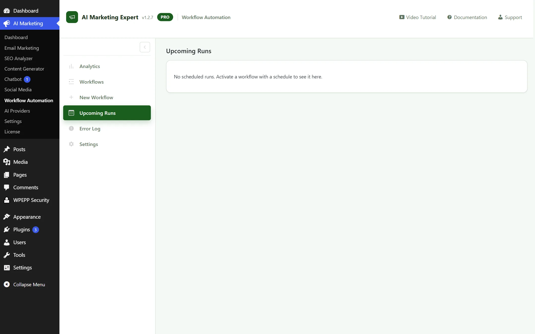 Upcoming Workflow Executions