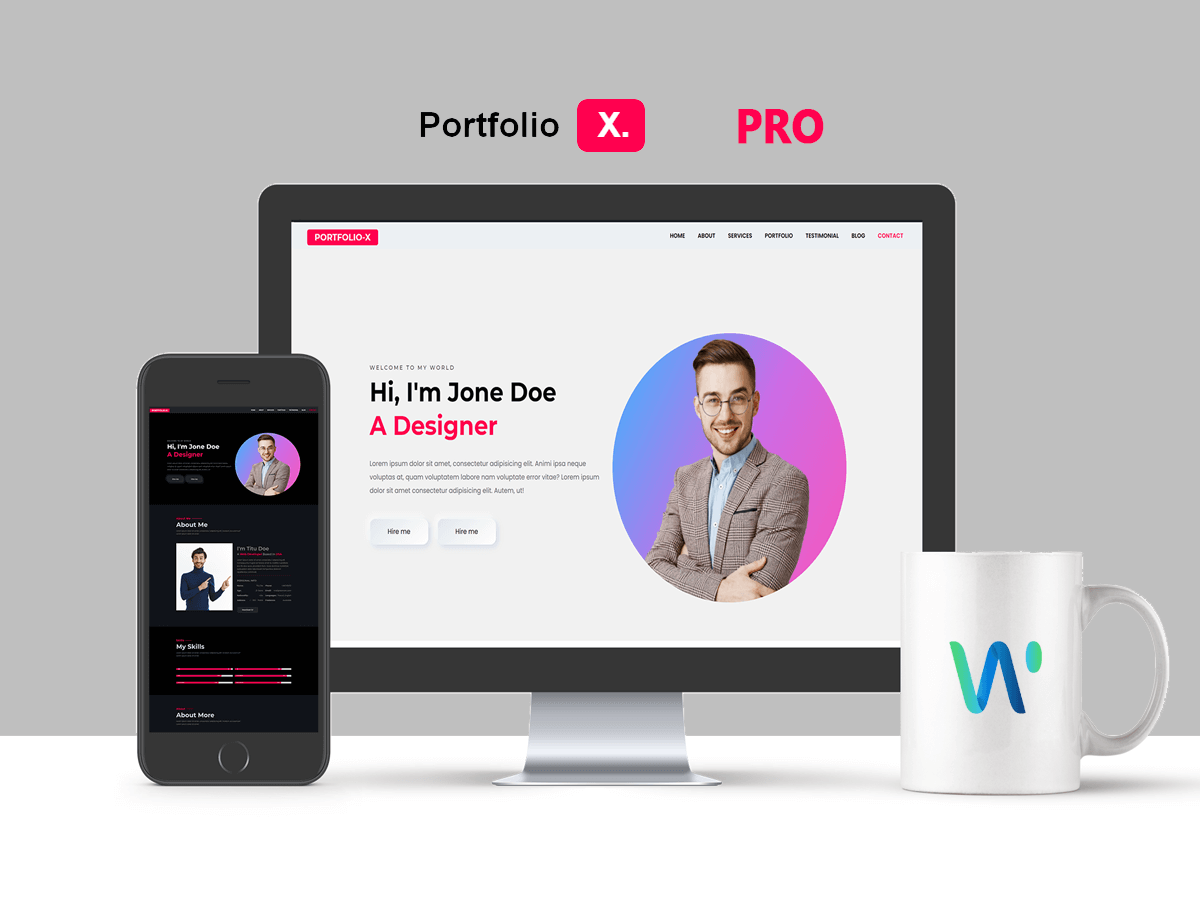 Portfoliox Pro WordPress Portfolio theme