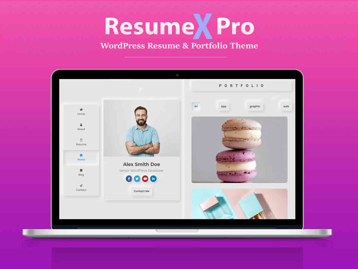 ResumeX Pro WordPress Theme