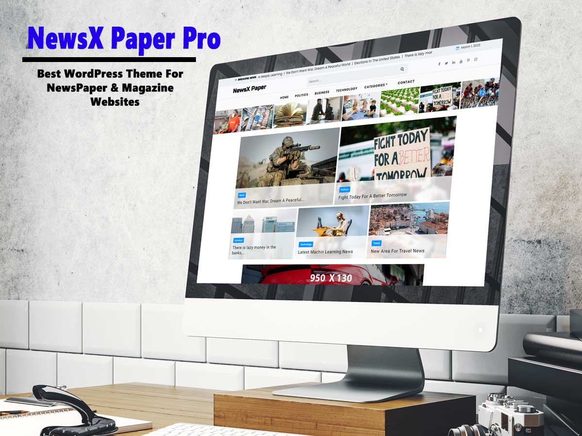 NewsX Paper Pro WordPress Theme