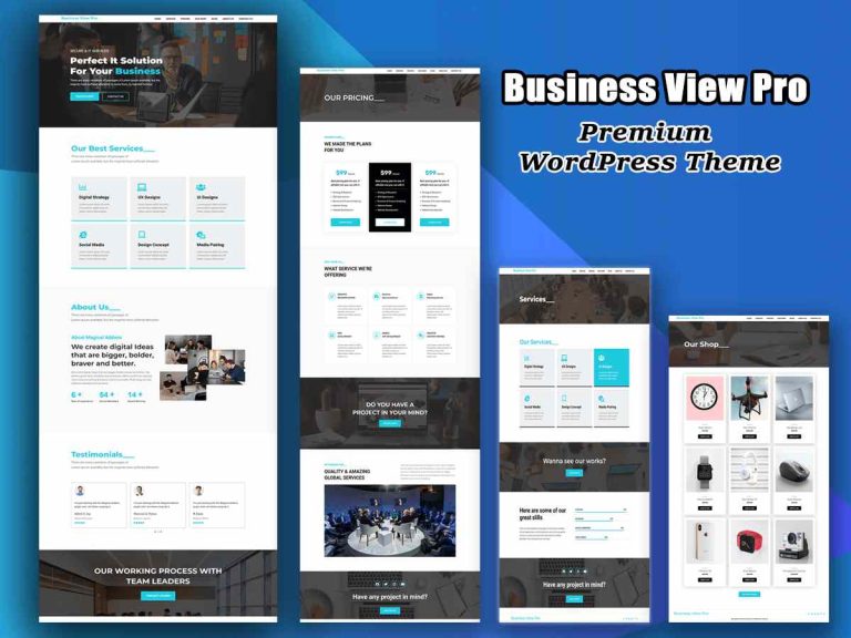 Business View pro WordPress theme