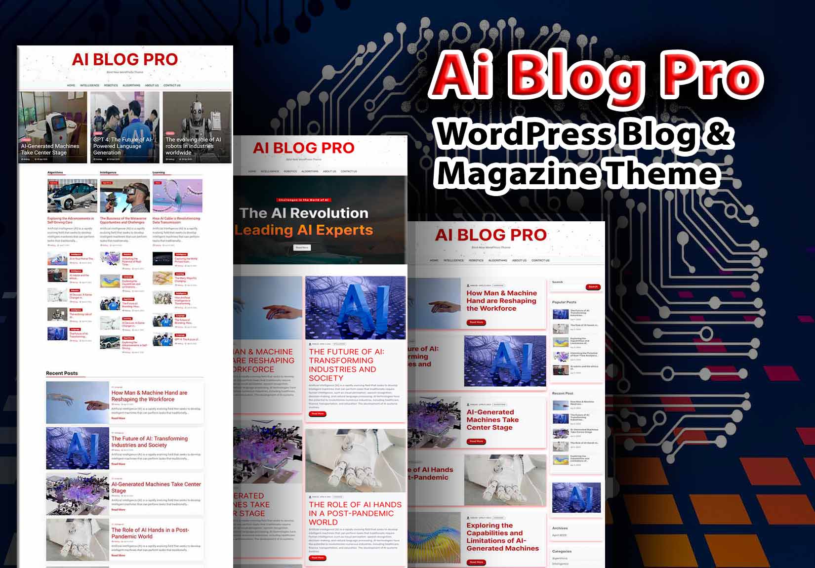 Ai Blog Pro WordPress Theme