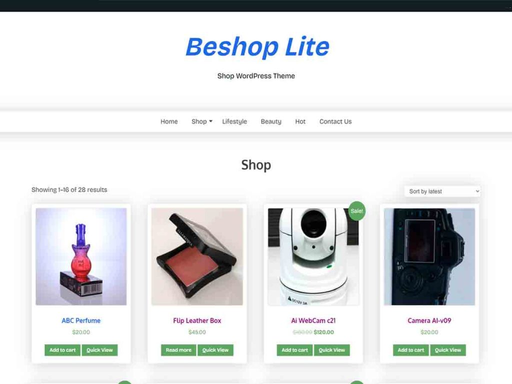 Beshop Lite WordPress Theme