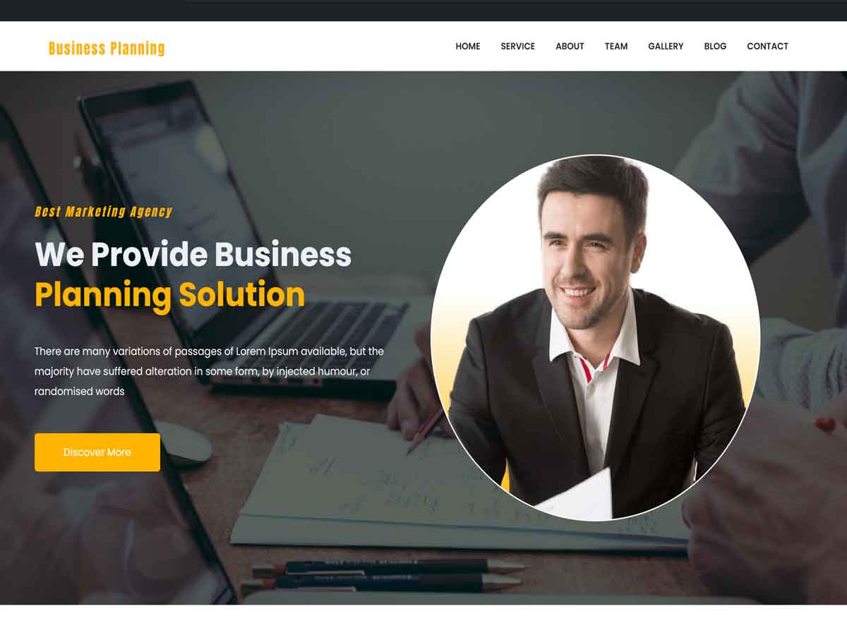 Business Planning WordPress theme