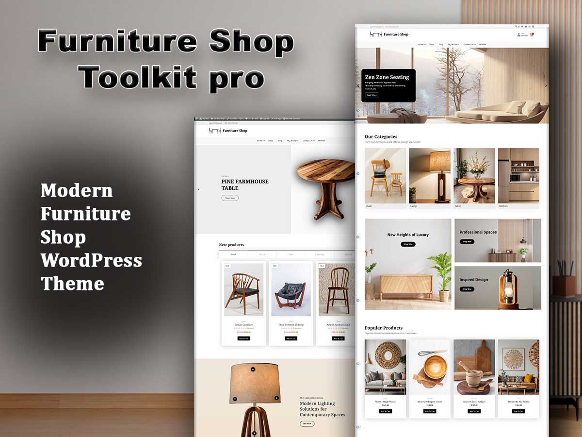 Furniture Shop ToolKit Pro 1 Furniture Shop ToolKit Pro Woocommerce Theme