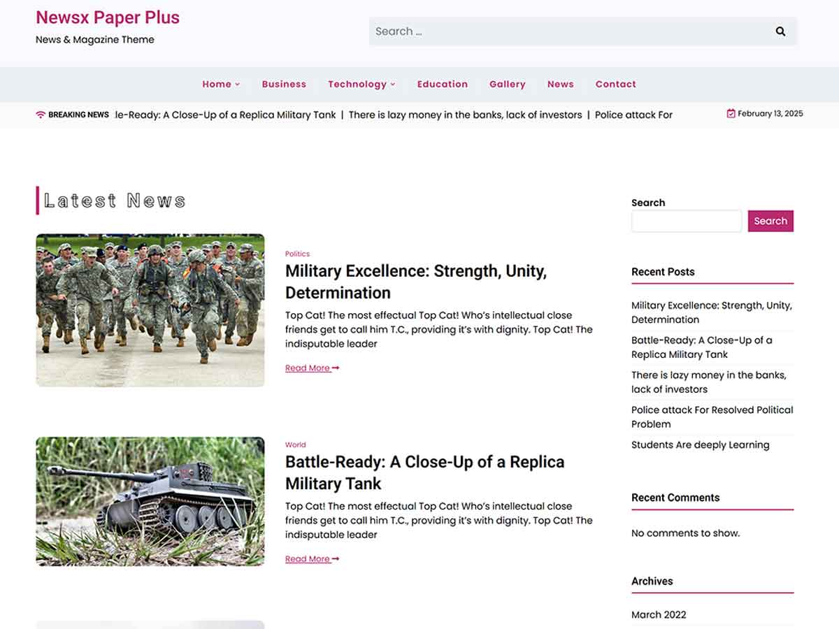 WordPress Themes for News Websites - NewsX Paper Pro Overview