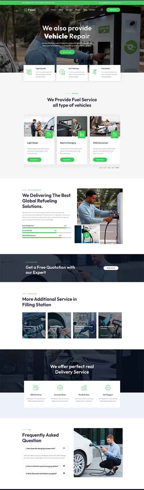 Fossil Pro – Best WordPress Theme For EV Charging And Gas Stations - Wp ...