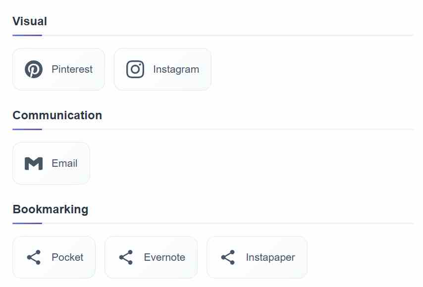 Social share Icons