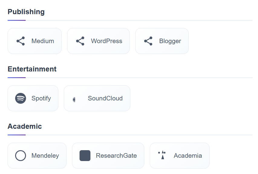 Easy Share Solution 8 Publishing Social share Icons