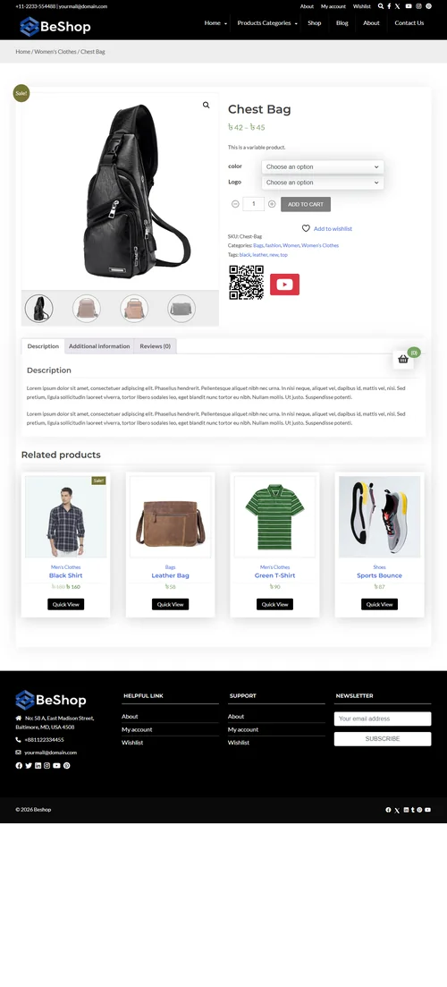 BeShop Pro Single Product Details